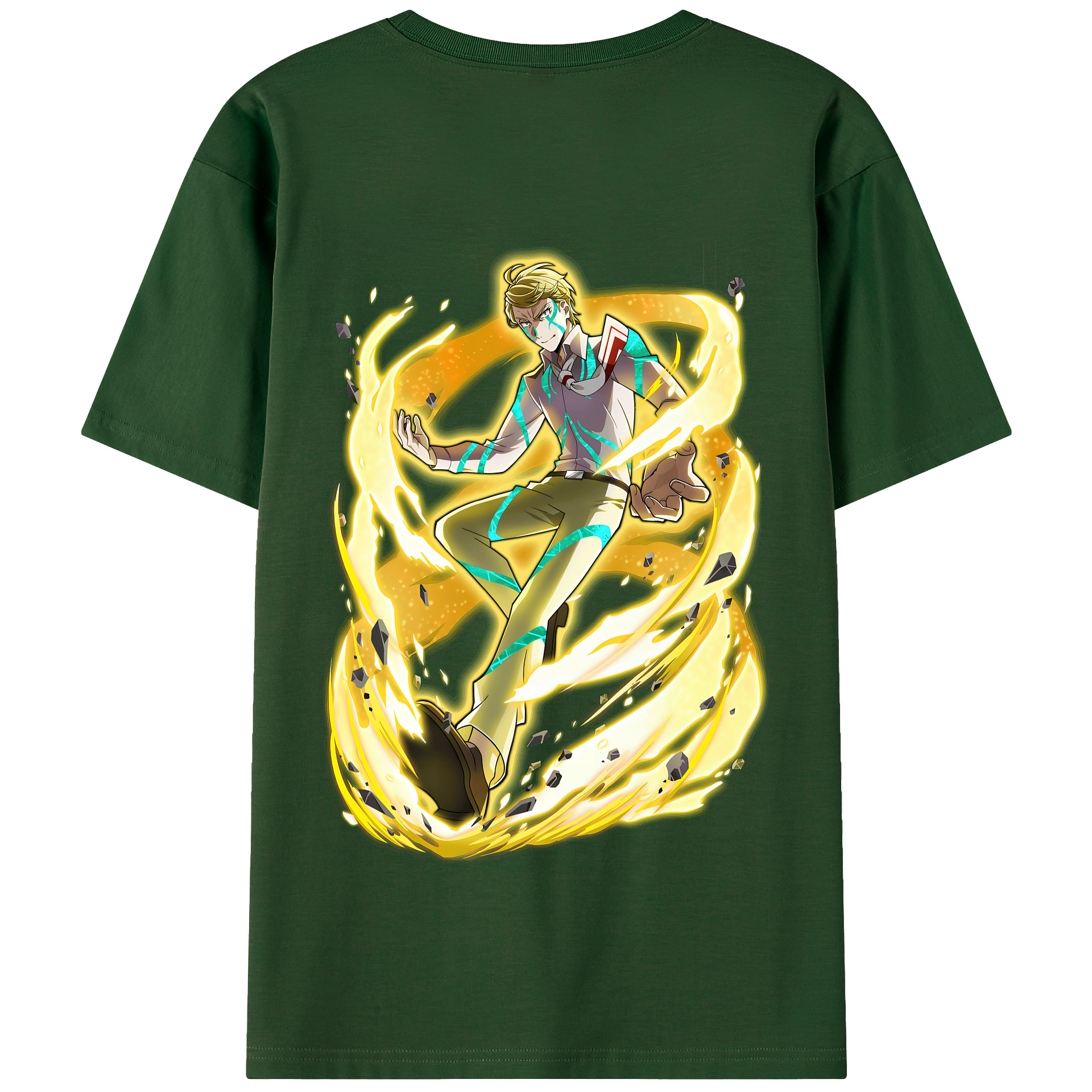 （画像用） 文豪ストレイドッグス Bungo Stray Dogs 綿100％半袖Tシャツ（背面プリント）